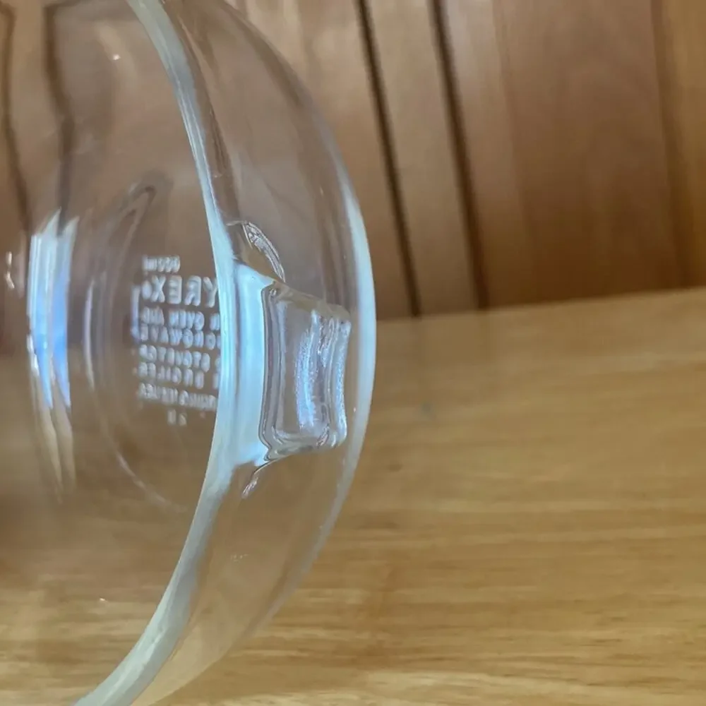 Vintage Pyrex Clear Glass Mini Casserole Dish With Lid
